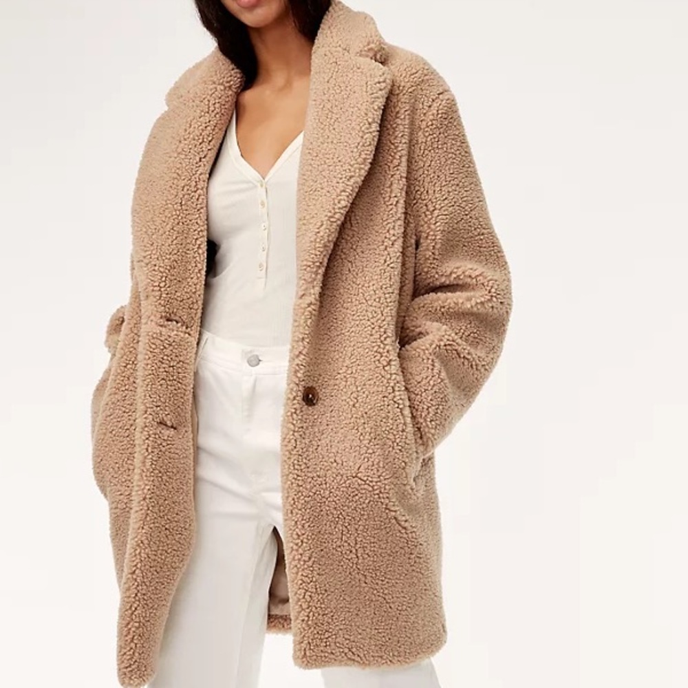 Grey Wilfred Teddy Coat - Small